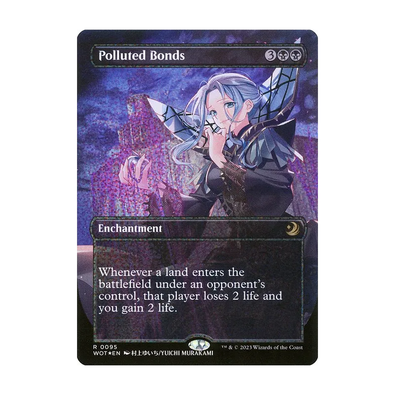 Polluted Bonds (Anime Borderless) (Confetti Foil) - Wilds of Eldraine: Enchanting Tales (Foil Near Mint)