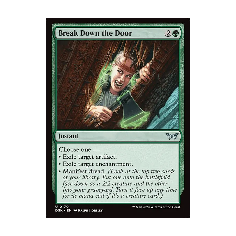 mtg door cards Magic: the Gathering - to Nothingness (203) You may play that card this turn. Break Down the Door |