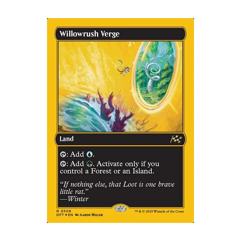 Willowrush Verge (First-Place Foil) - Aetherdrift (Foil Near Mint)