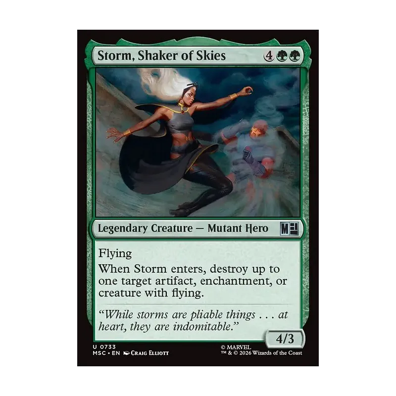 storm marvel card mtg Secret Lair x Marvel's Foil Edition : Toys & Games copy it for each spell cast before it this turn Storm, Shaker of Skies |