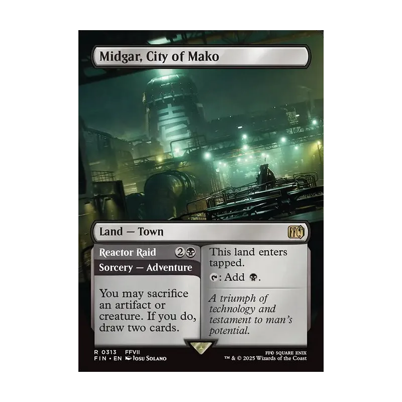Midgar, City of Mako // Reactor Raid (Borderless) - Final Fantasy (Near Mint)
