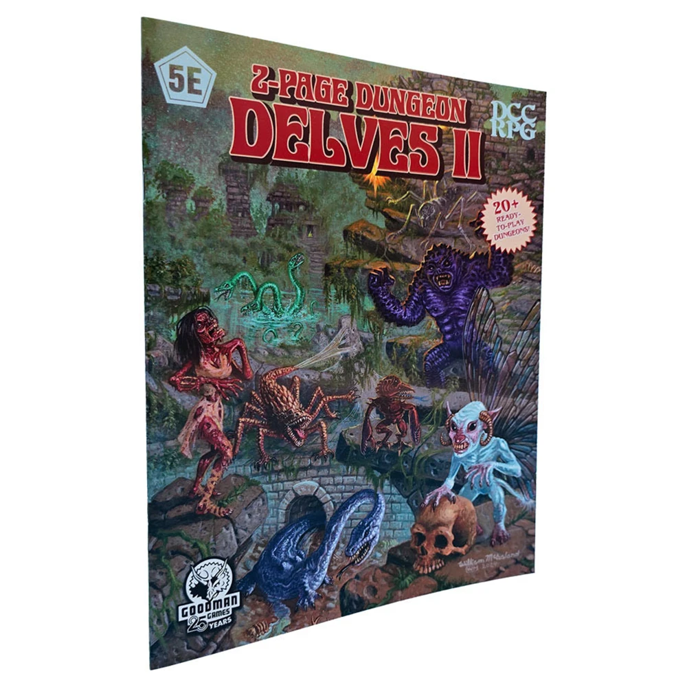 Fifth Edition Fantasy: 2-Page Dungeon Delves #2 (D&D 5E Compatible) (Preorder)
