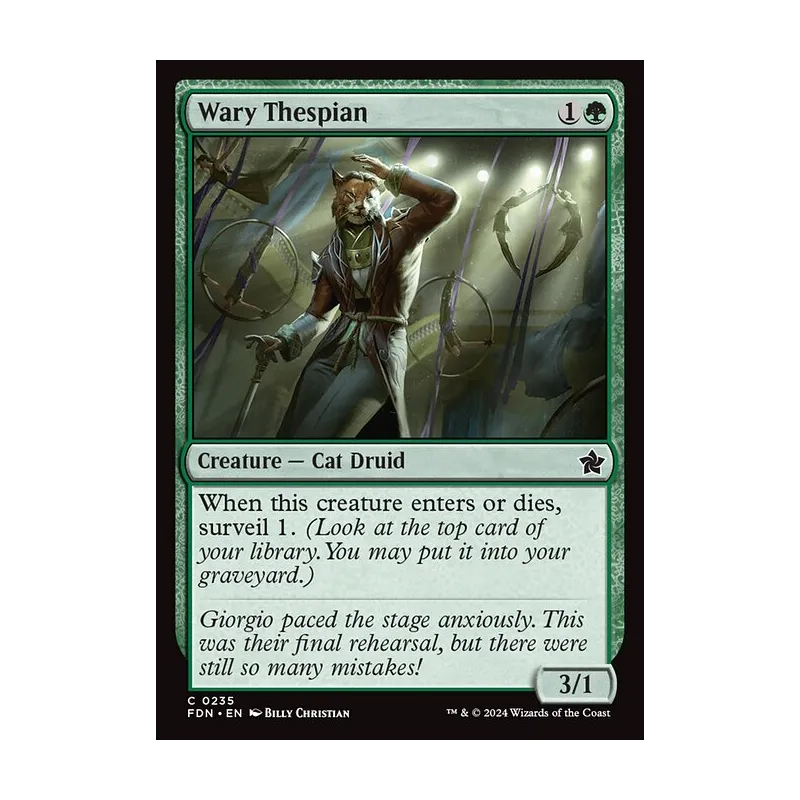 Wary Thespian - Foundations (Near Mint)