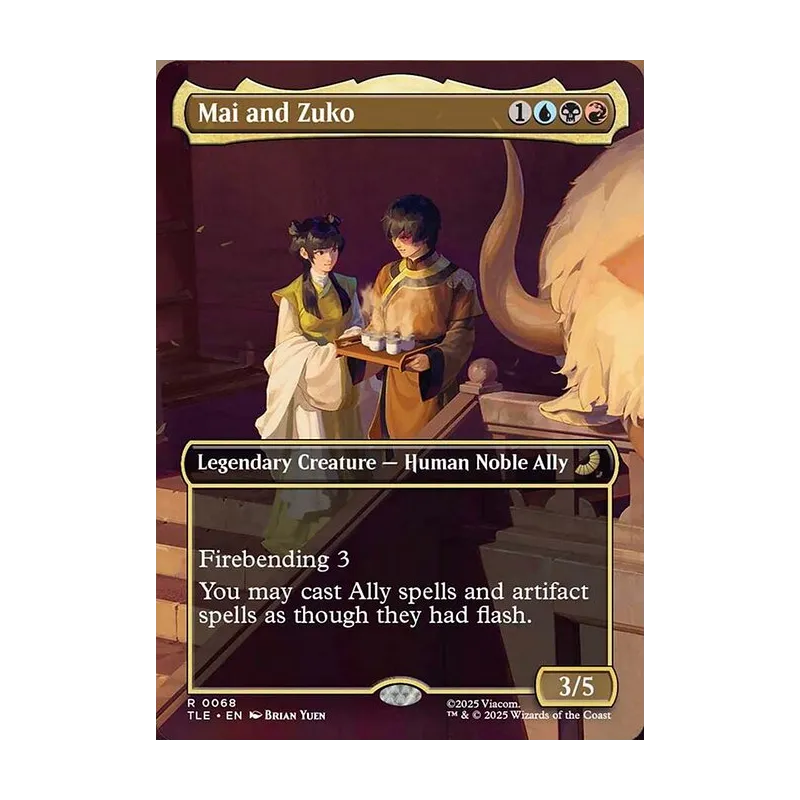 Mai and Zuko (Borderless) - Avatar: The Last Airbender Eternal (Near Mint)