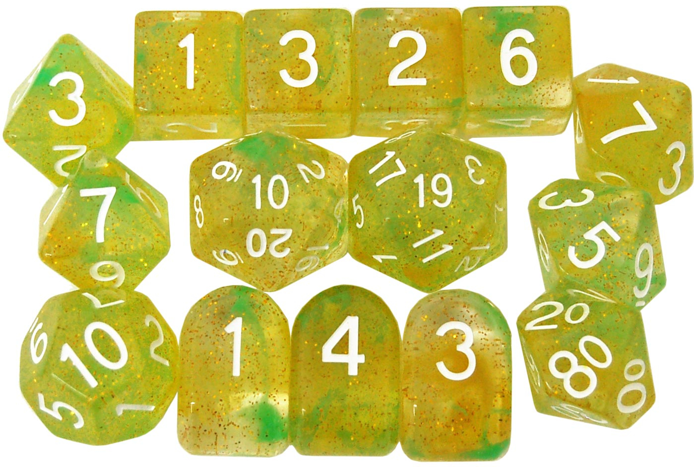 R4I Dice w/ Arch'd4: Diffusion - Dragon's Hoard w/ White (15) (Clearance) R4I Dice w/ Arch'd4: Diffusion - Dragon's Hoard w/ White (15) (Clearance)