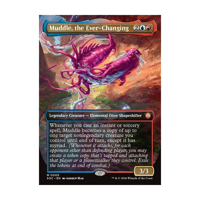 Muddle, the Ever-Changing (Borderless) - Secrets of Strixhaven Commander (Near Mint)