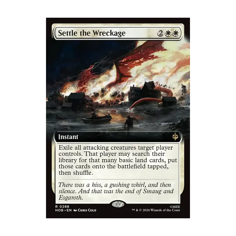 Settle the Wreckage (Extended Art) - The Hobbit (Near Mint)