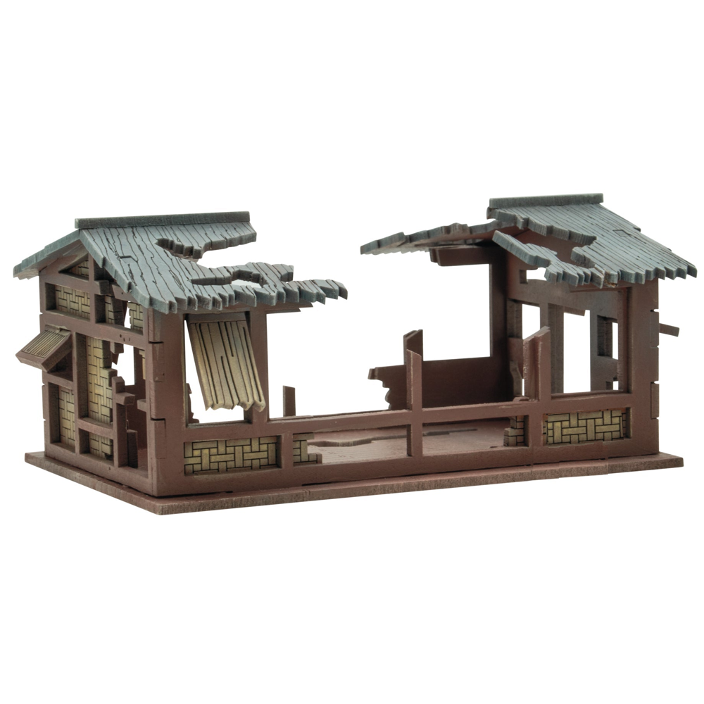 Skytrex MDF Terrain: Pacific Theater - Small Building Ruins (Preorder)