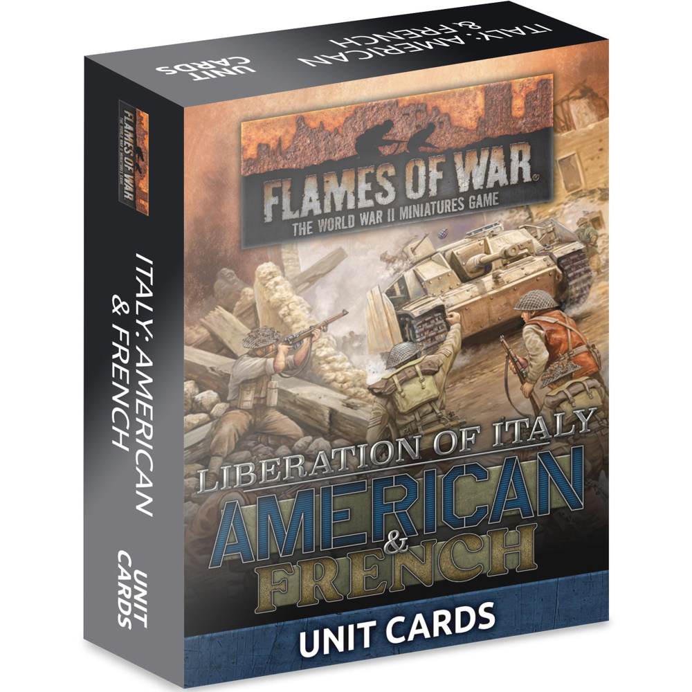 Flames of War WW2: Liberation of Italy - American & Frentch Unit Cards (Preorder)