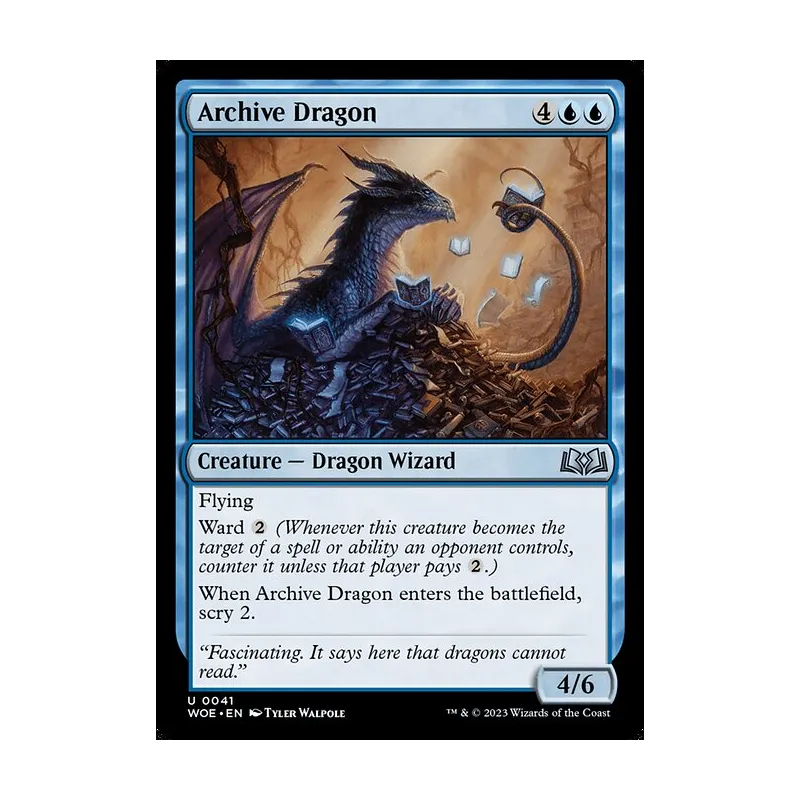 Archive Dragon - Wilds of Eldraine (Near Mint)