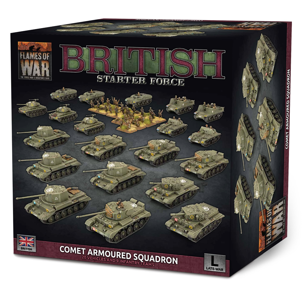 Flames of War WW2: British Starter Force - Comet Armoured Squadron (Preorder)
