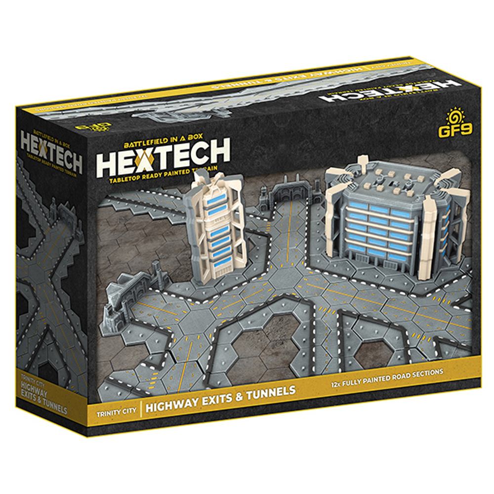 Battlefield in a Box: HexTech: Trinity City - Highway Exits & Tunnels (12)