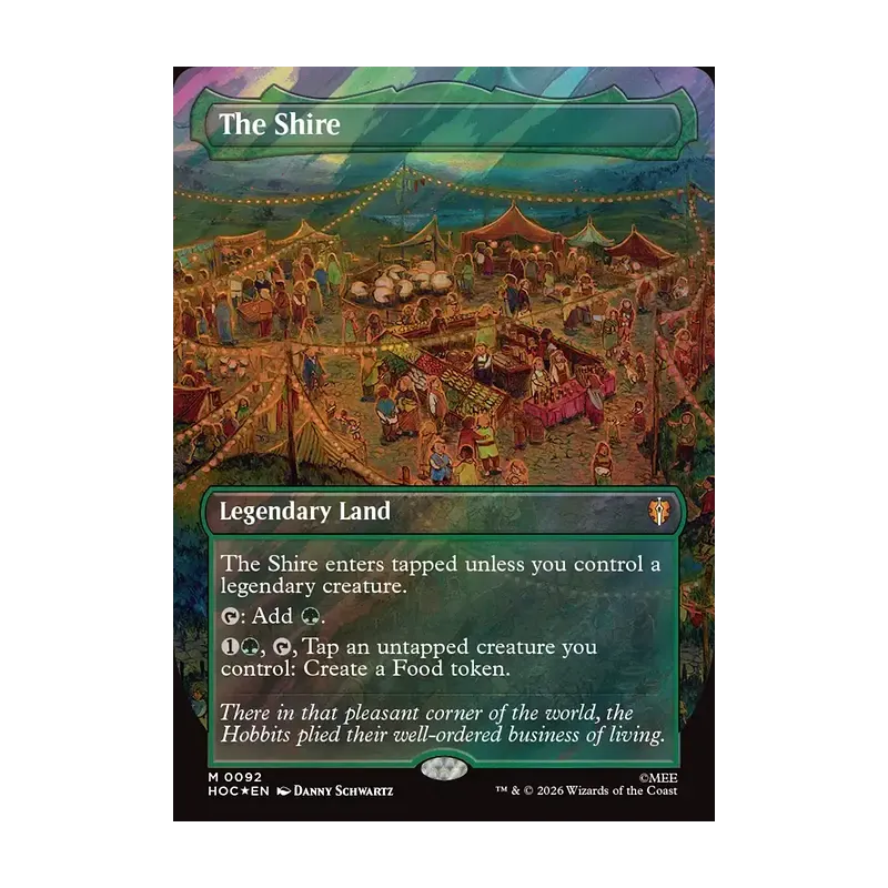 The Shire (Borderless) (Surge Foil) - The Hobbit Eternal (Foil Near Mint)
