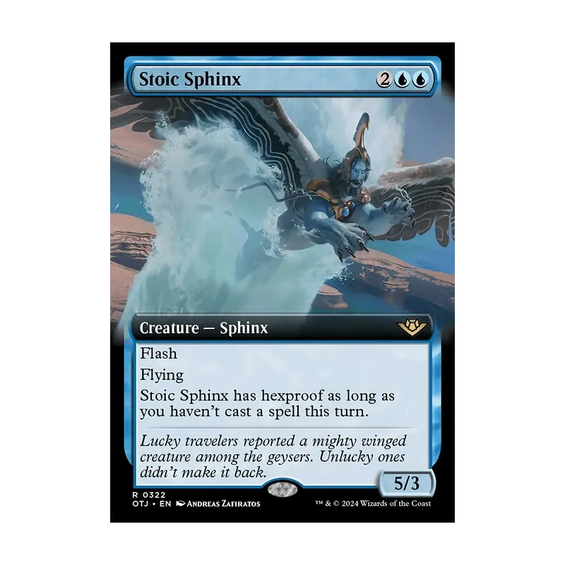 Stoic Sphinx (Extended Art) - Outlaws of Thunder Junction (Near Mint)