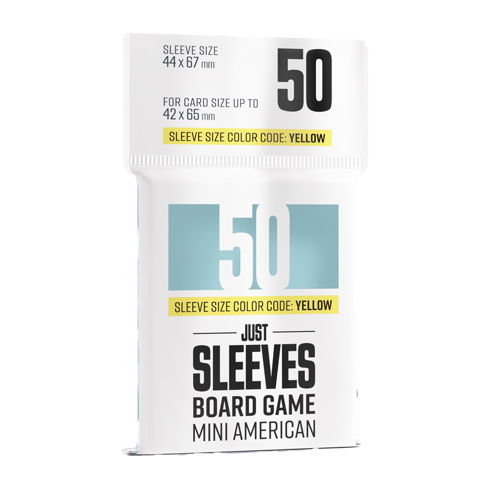 Just Sleeves: Mini American Board Game - Clear (50) (New Arrival)