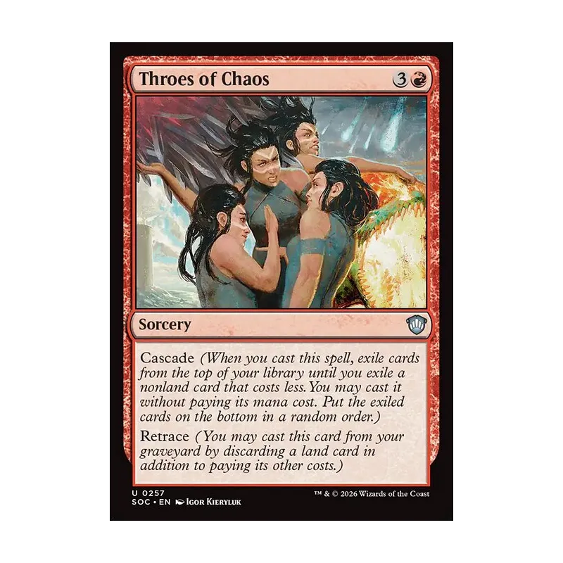 Throes of Chaos - Secrets of Strixhaven Commander (Near Mint)