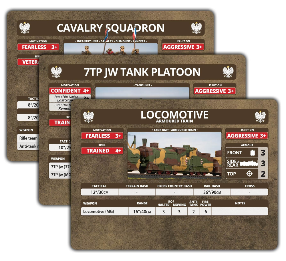 Flames of War WW2: Barbarossa: Polish - Unit Cards (Preorder)