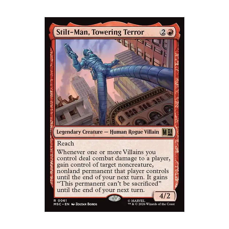 Stilt-Man, Towering Terror (Surge Foil) - Marvel Super Heroes Commander (Foil Near Mint)
