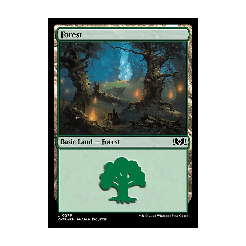 mtg card that makes all lands forests 500 Magic: The Gathering Basic Will Owns This Forest —