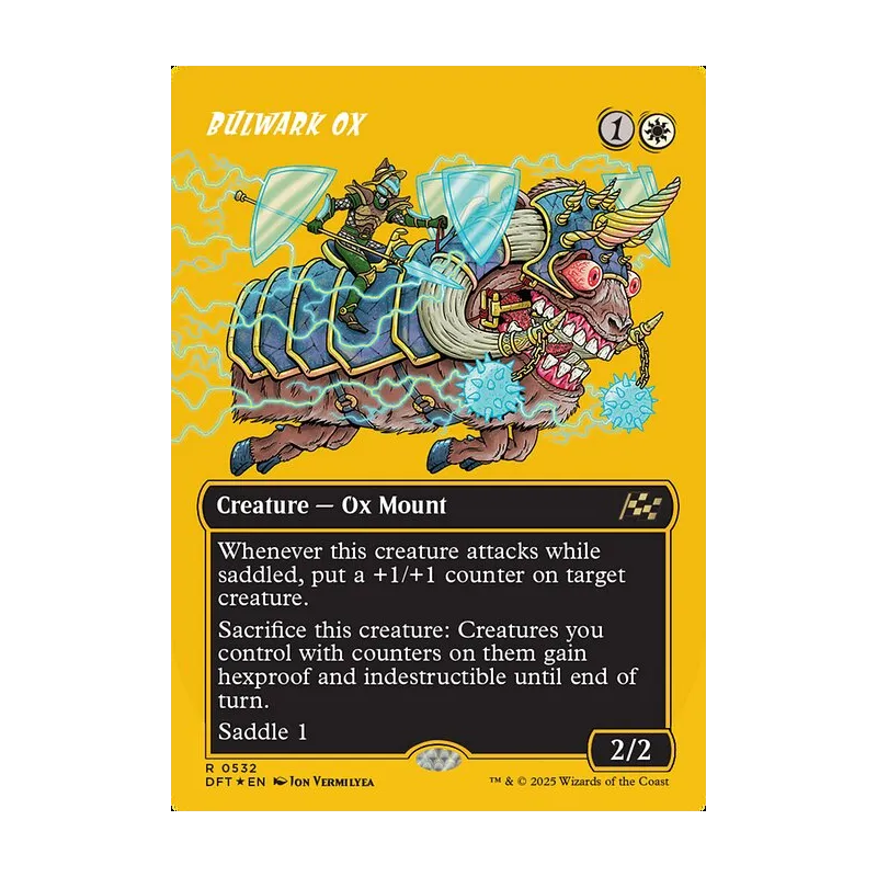 Bulwark Ox (Borderless) (First-Place Foil) - Aetherdrift (Foil Near Mint)