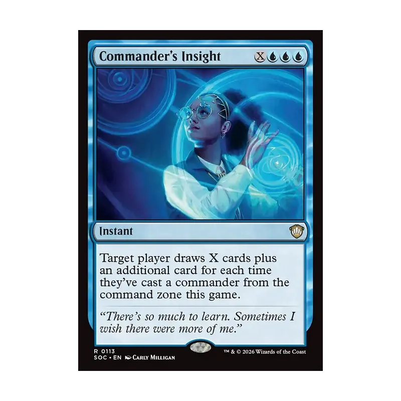 Commander's Insight - Secrets of Strixhaven Commander (Near Mint)