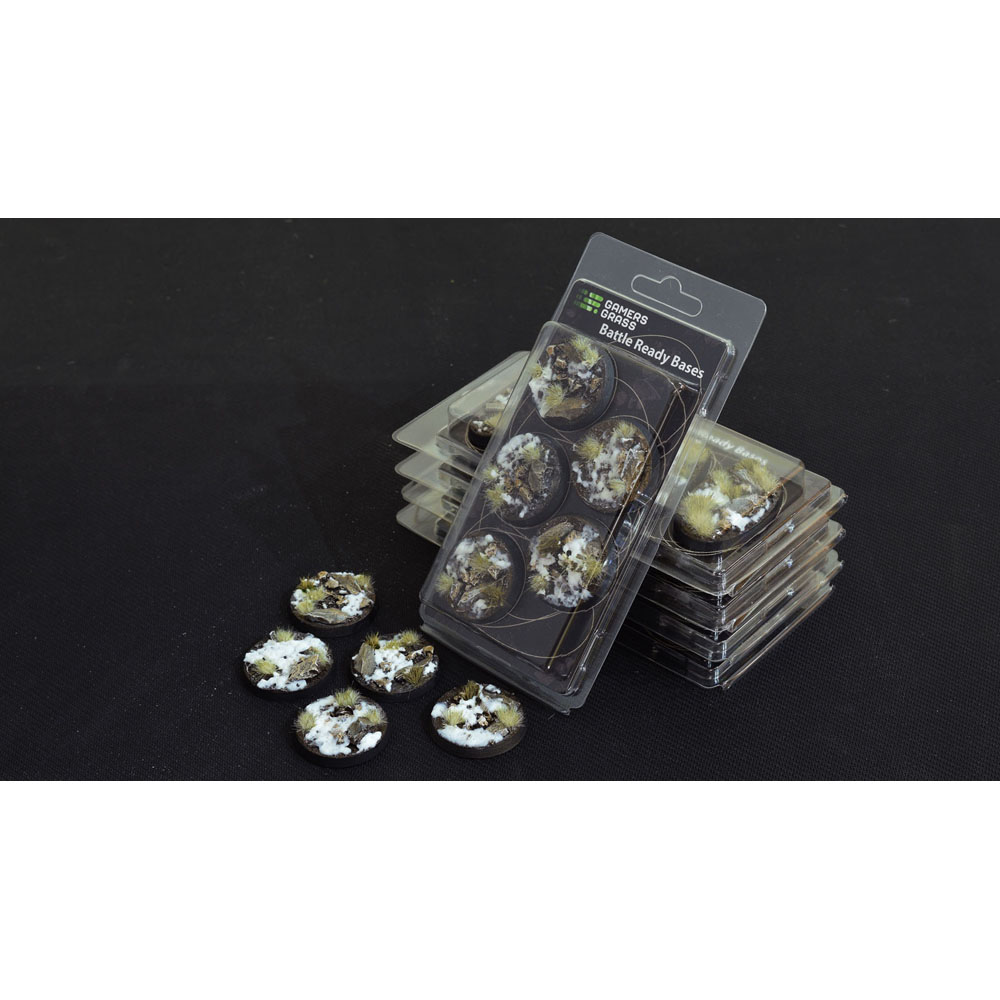 Battle Ready Bases: Winter - Round 40mm (5)