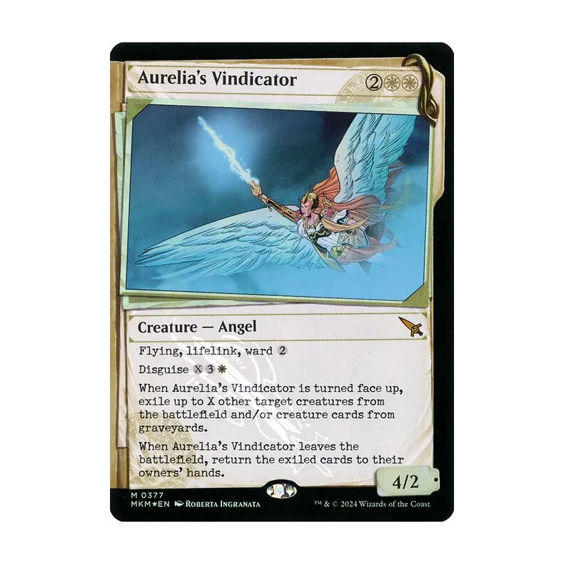 Aurelia's Vindicator (Showcase) (Invisible Ink) - Murders at Karlov Manor (Foil Near Mint)