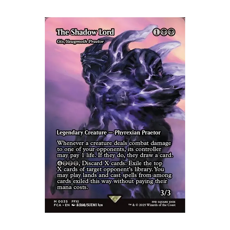 The Shadow Lord / Gix, Yawgmoth Praetor (Showcase) - Final Fantasy: Through the Ages (Near Mint)