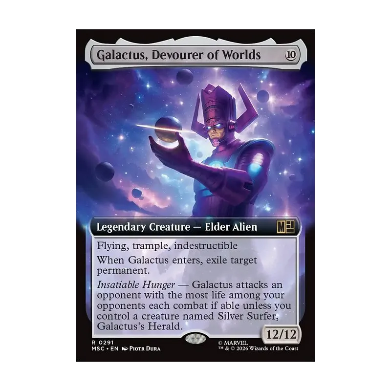 Galactus, Devourer of Worlds (Extended Art) - Marvel Super Heroes Commander (Near Mint)