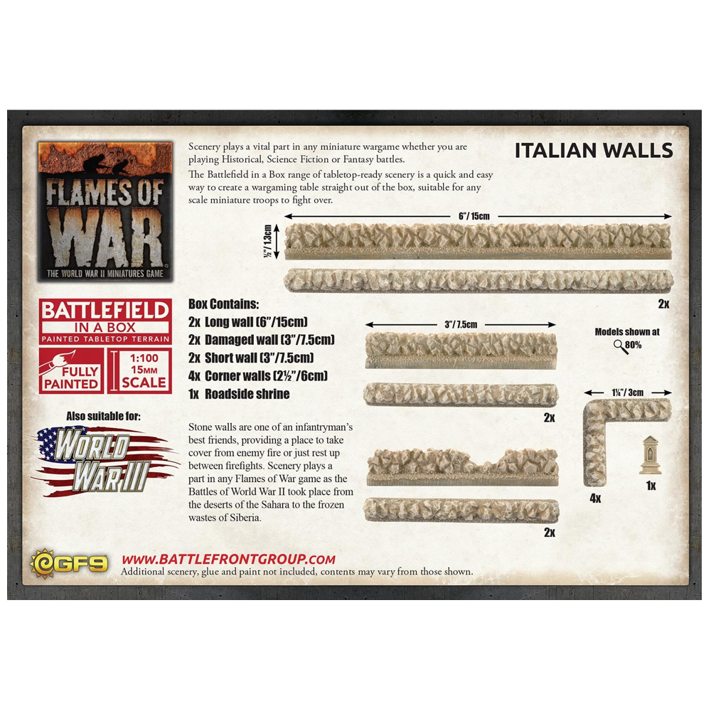 Flames of War: Battlefield in a Box - Italian Walls