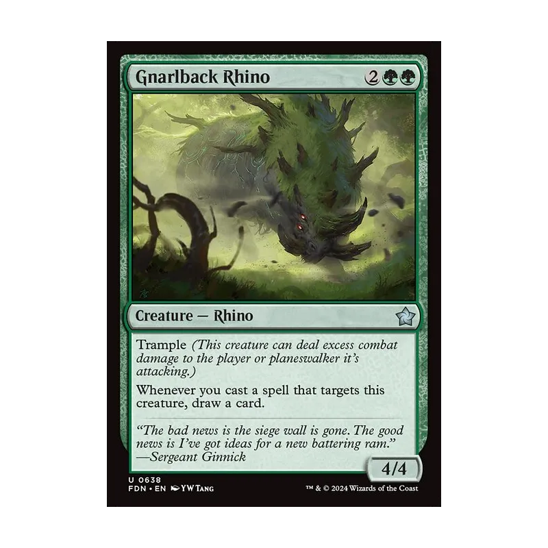 Gnarlback Rhino - Foundations (Near Mint)