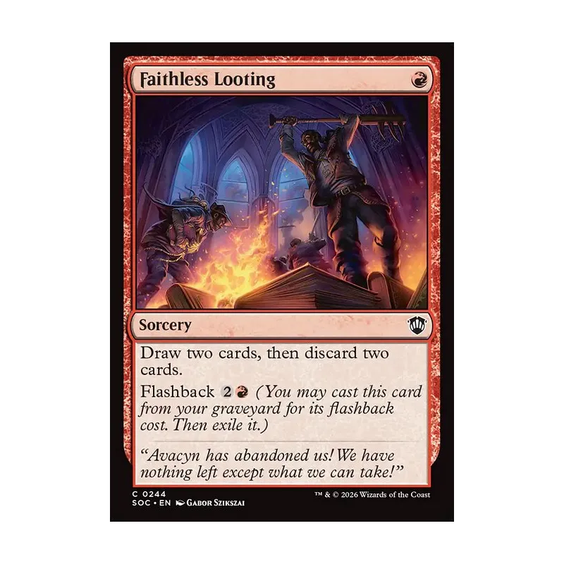 Faithless Looting - Secrets of Strixhaven Commander (Near Mint)