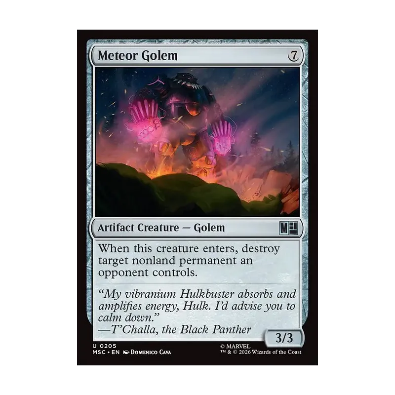 Meteor Golem (Surge Foil) - Marvel Super Heroes Commander (Foil Near Mint)