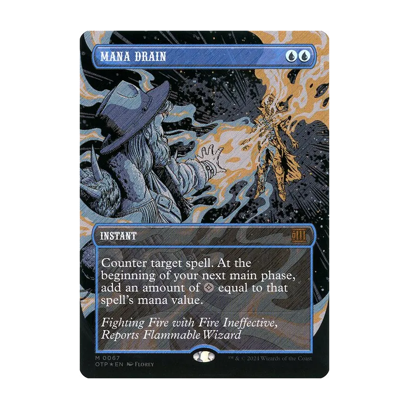 Mana Drain (Textured Foil) - Breaking News (Foil Near Mint)