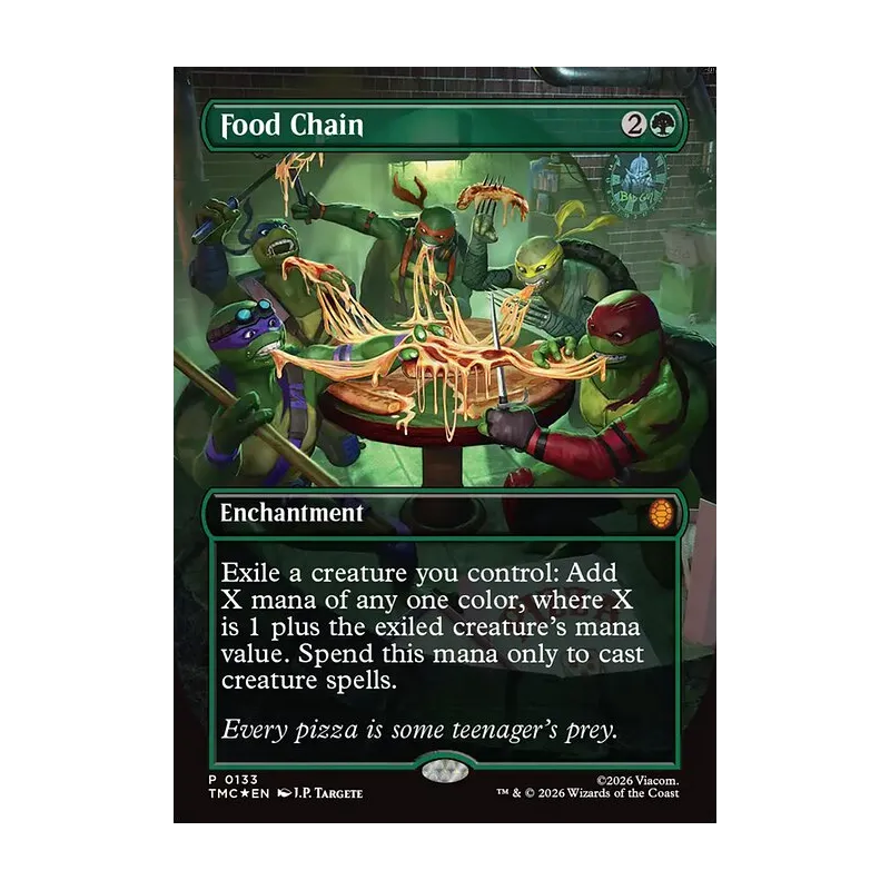 Food Chain (Borderless) - Teenage Mutant Ninja Turtles Commander (Foil Near Mint)