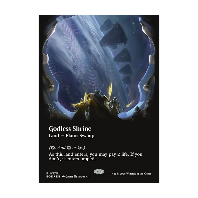 Godless Shrine (Borderless) (Galaxy Foil) - Edge of Eternities (Foil Near Mint)
