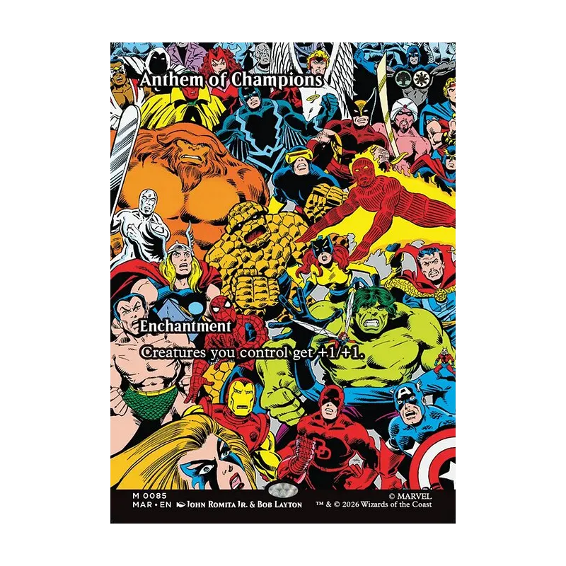 Anthem of Champions (Borderless) - Marvel Universe (Near Mint)