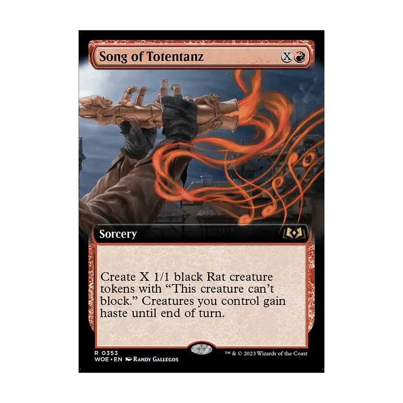 Song of Totentanz (Extended Art) - Wilds of Eldraine (Near Mint)