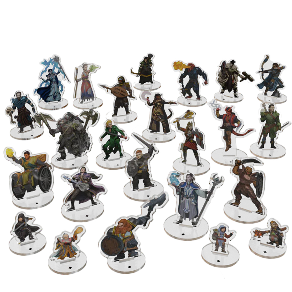 2d Mini D&D Acrylic 2D Minis: Wizards & Warriors | Roleplaying Games ...
