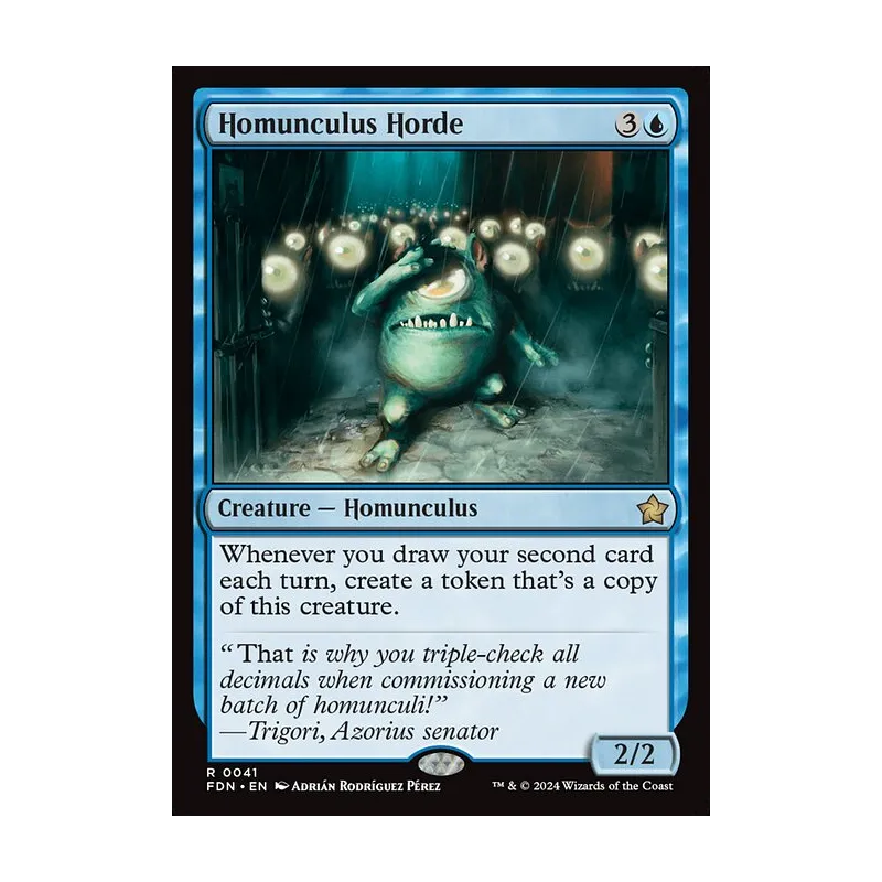 homunculus mtg cards Magic The Gathering - Furtive (064/297) All cards will be carefully packed for safe transit Homunculus Horde | Foundations MTG