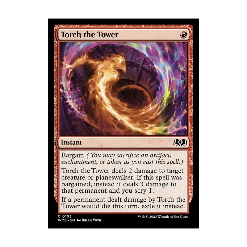 Torch the Tower - Wilds of Eldraine (Near Mint)