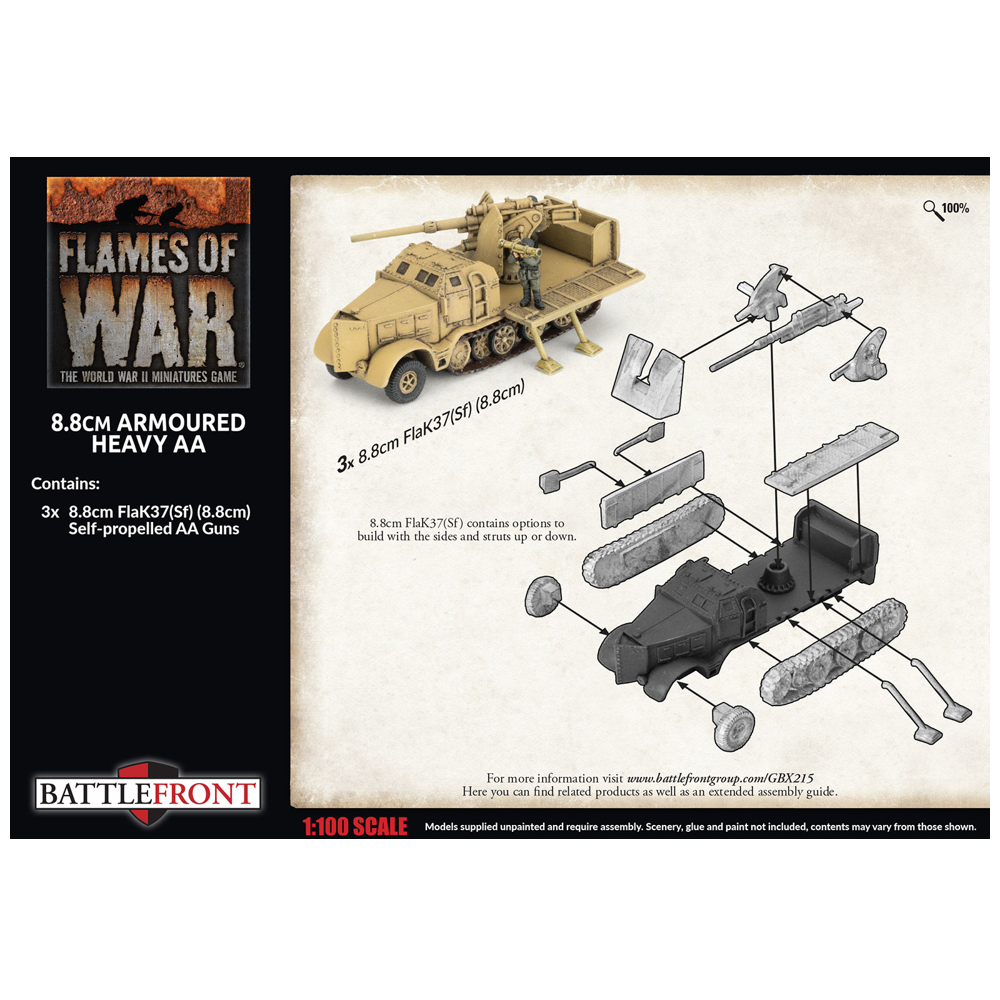 Flames of War WW2: German - 8.8cm Armoured Heavy AA