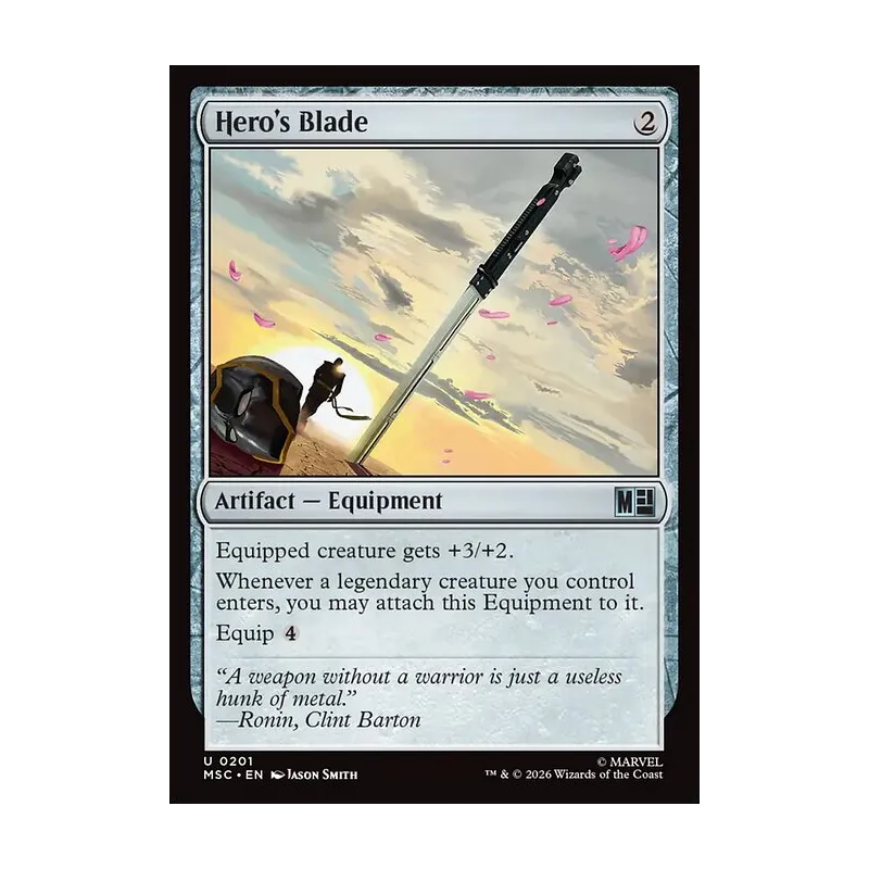 Hero's Blade (Surge Foil) - Marvel Super Heroes Commander (Foil Near Mint)
