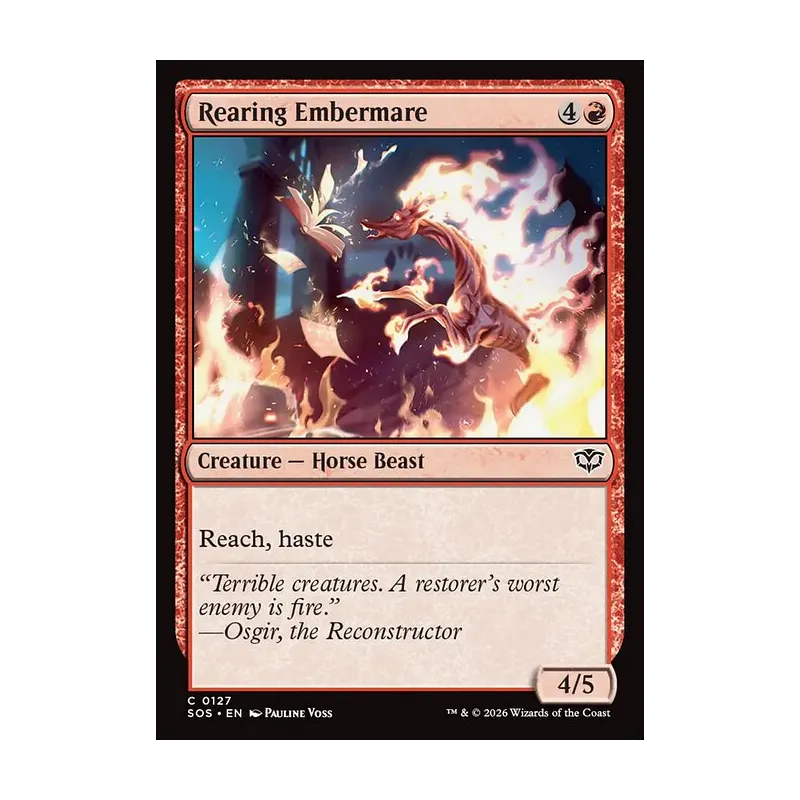 Rearing Embermare - Secrets of Strixhaven (Near Mint)