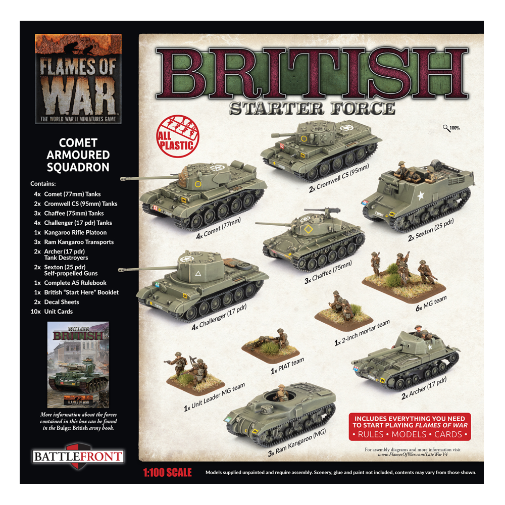 Flames of War WW2: British Starter Force - Comet Armoured Squadron (Preorder)