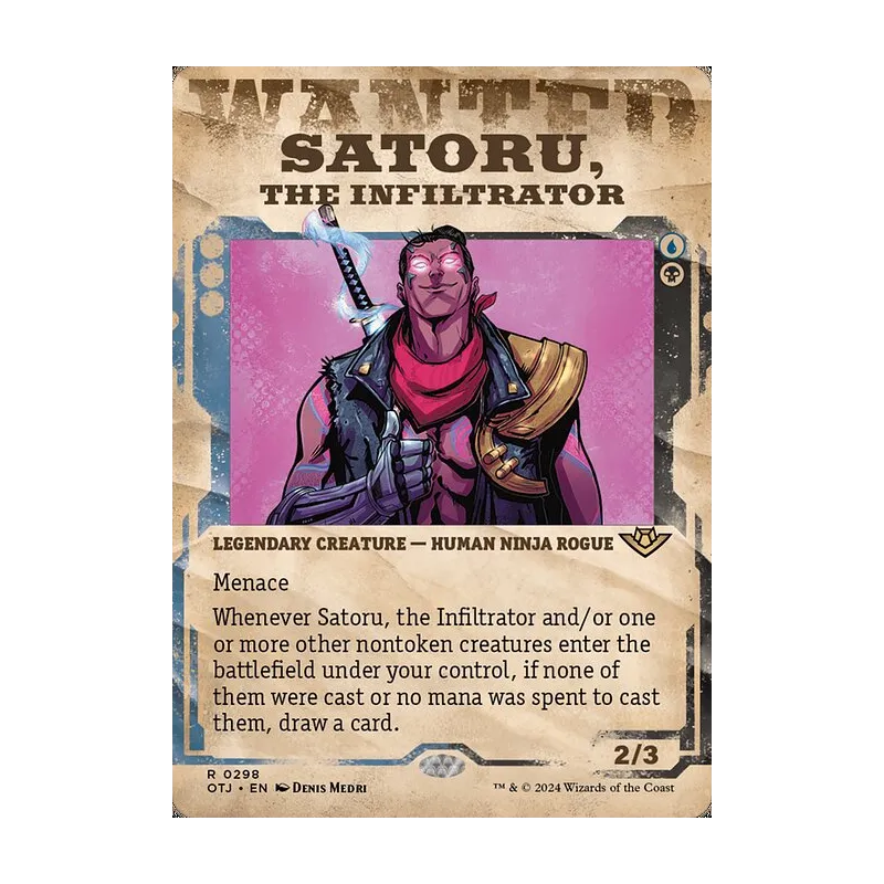 Satoru, the Infiltrator (Showcase) - Outlaws of Thunder Junction (Near Mint)