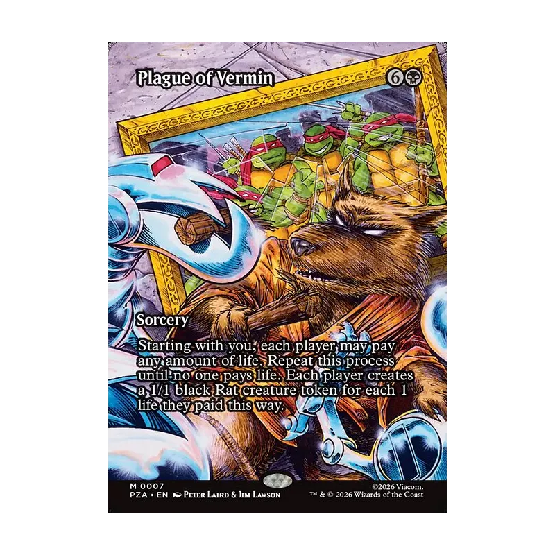 Plague of Vermin (Borderless) - Teenage Mutant Ninja Turtles Source Material (Near Mint)