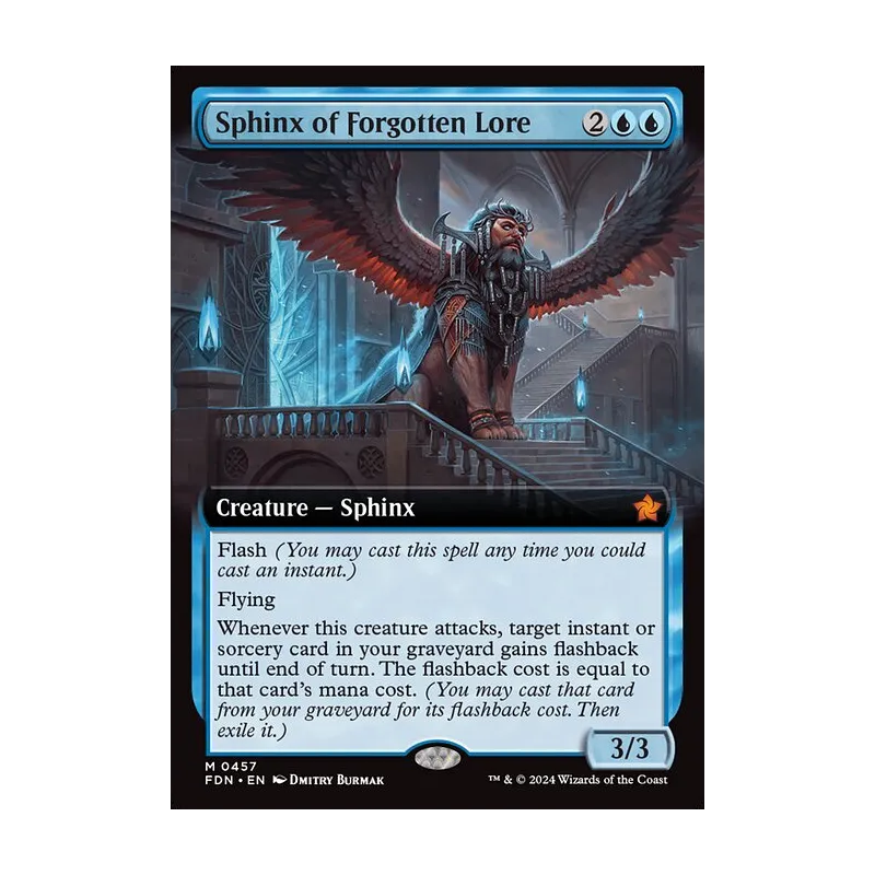 Sphinx of Forgotten Lore (Extended Art) - Foundations (Near Mint)