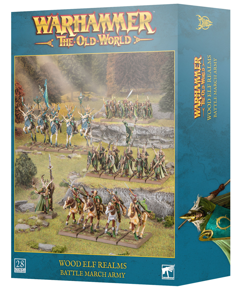 Warhammer The Old World: Wood Elf Realms - Battle March Army (Preorder)