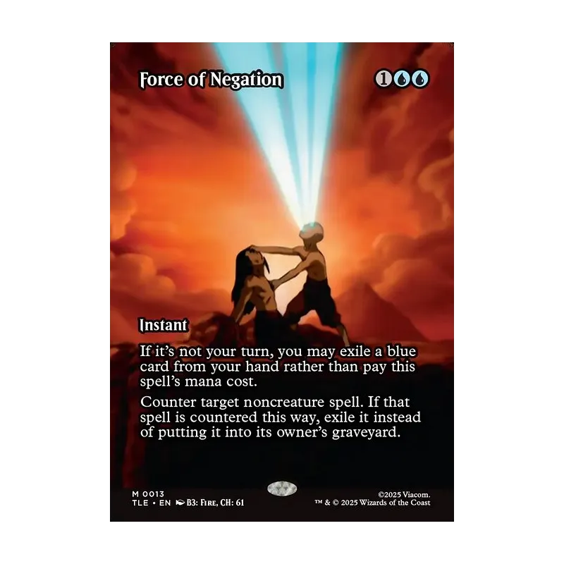 Force of Negation (Borderless) - Avatar: The Last Airbender Eternal (Near Mint)
